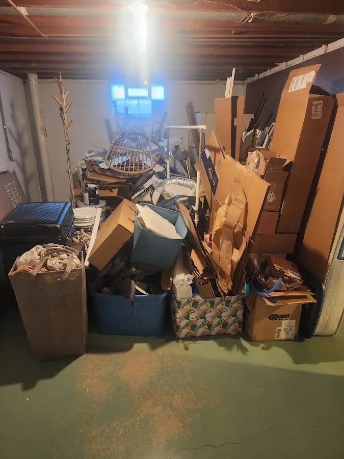 Roll-off dumpster container at job site for 15 Yard Dumpster Rental in Yucaipa